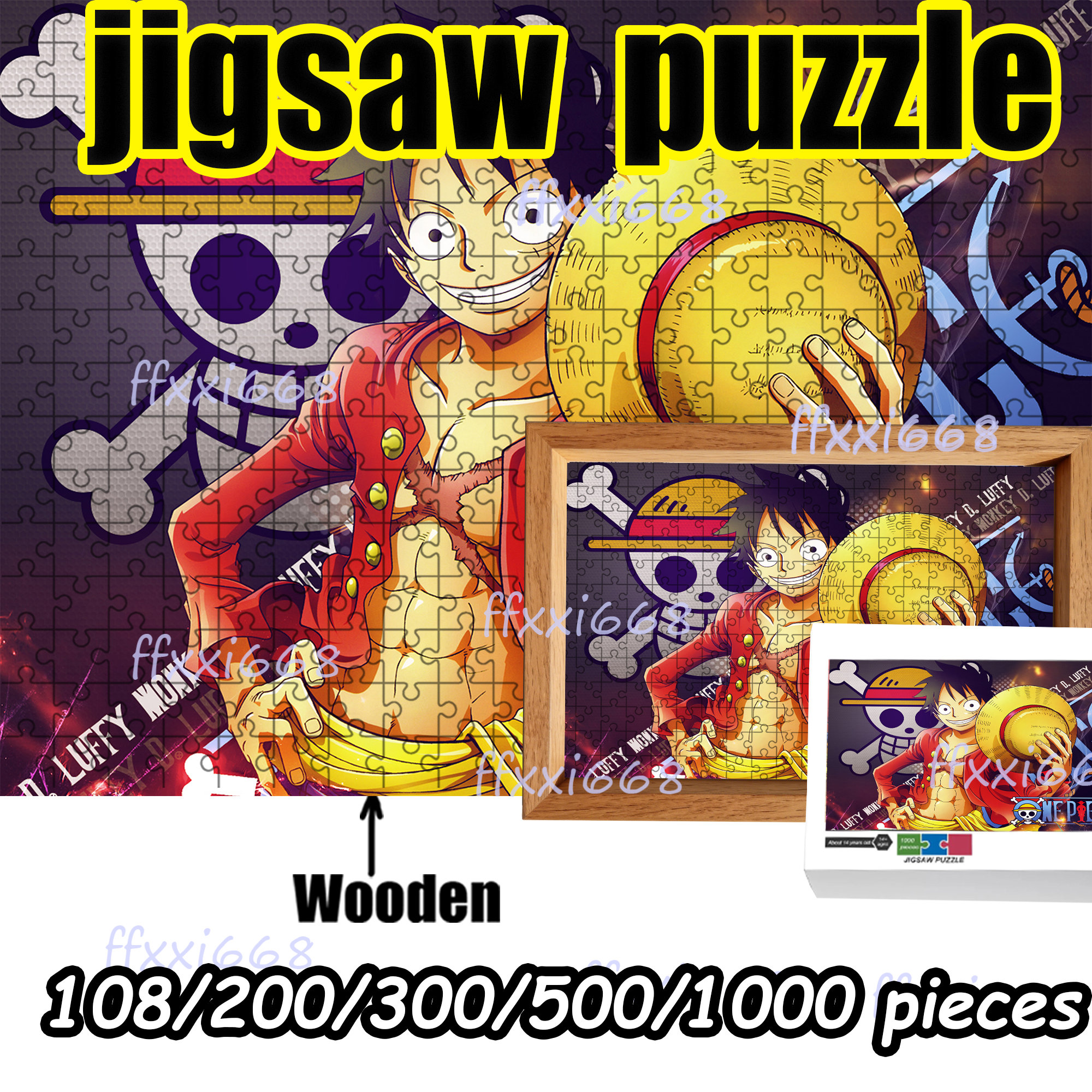 Woodworking Jigsaw - One Piece Luffy Zoro Chopper Nami