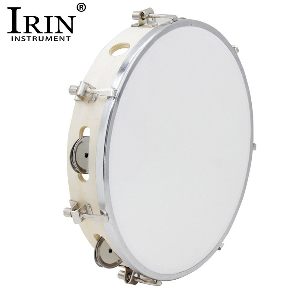 Woodworking Crafts - IRIN 10 Inch Tambourine Adjustable Wooden