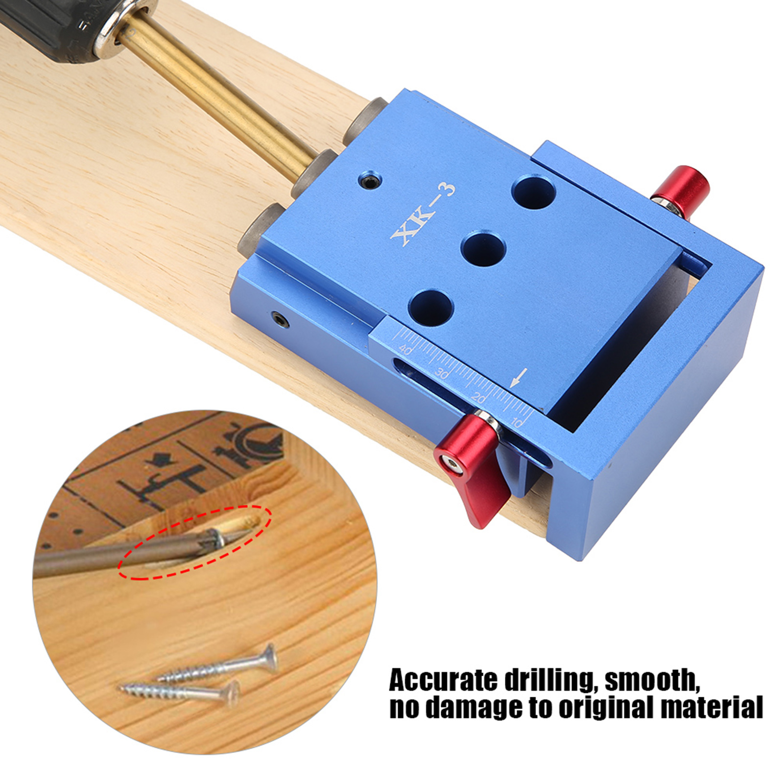 Woodworking Drill - Hole Drilling Kit Woodworking Oblique Drill