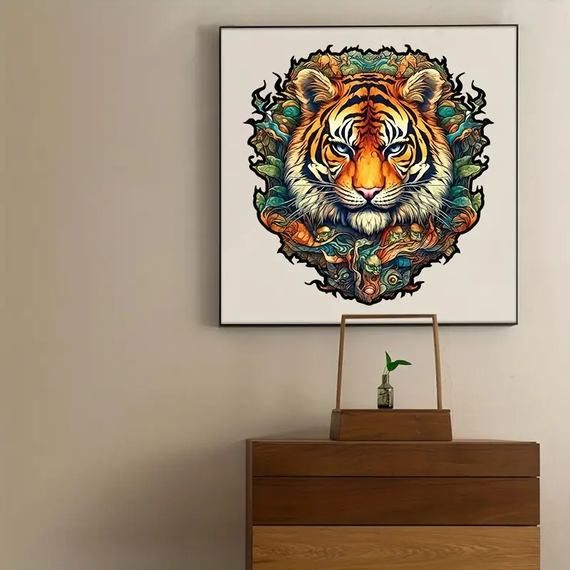 Tiger Wooden Jigsaw Puzzle, Un - Woodworking Jigsaw recensione e prezzo