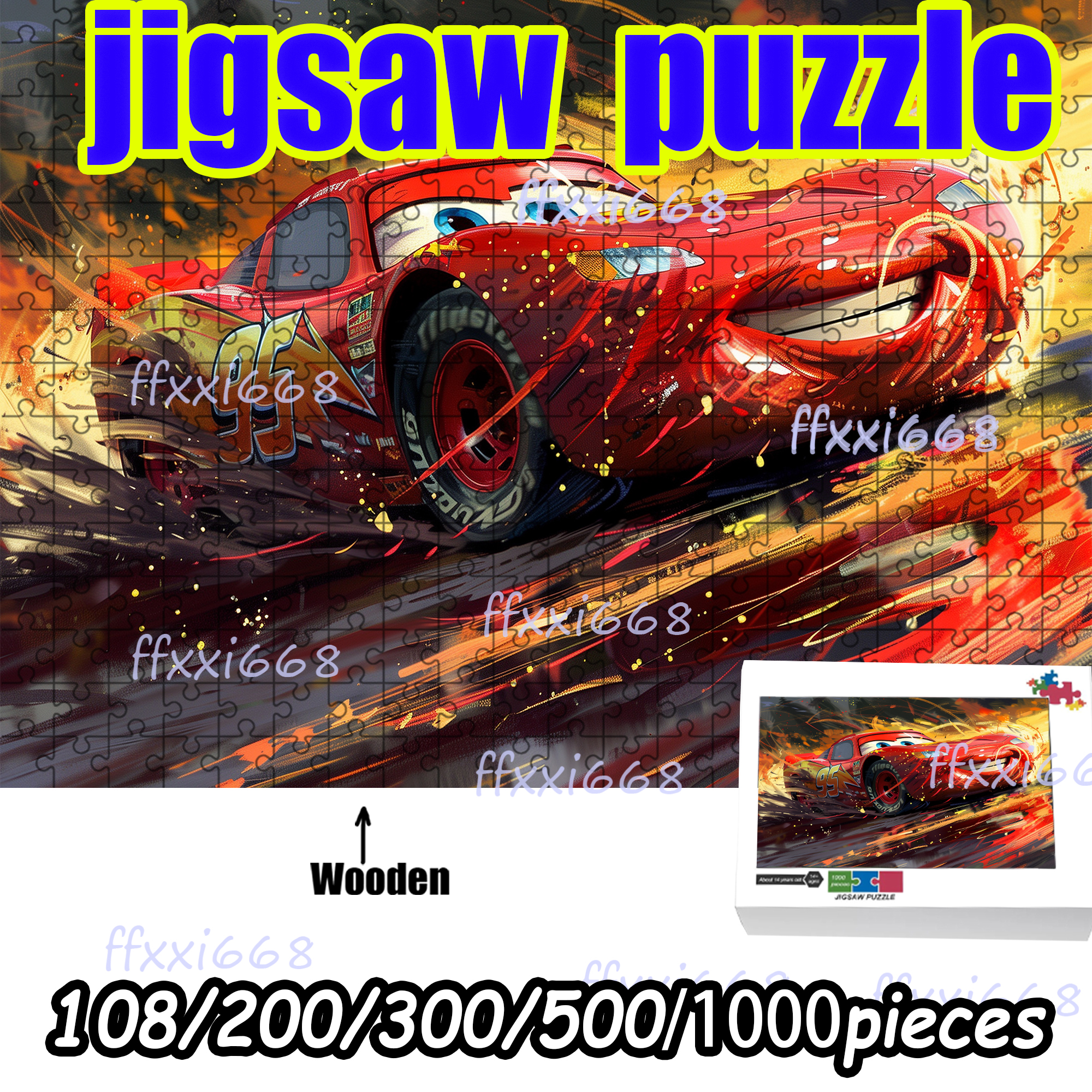 Disney Cars Red Lightning McQu - Woodworking Jigsaw recensione e prezzo