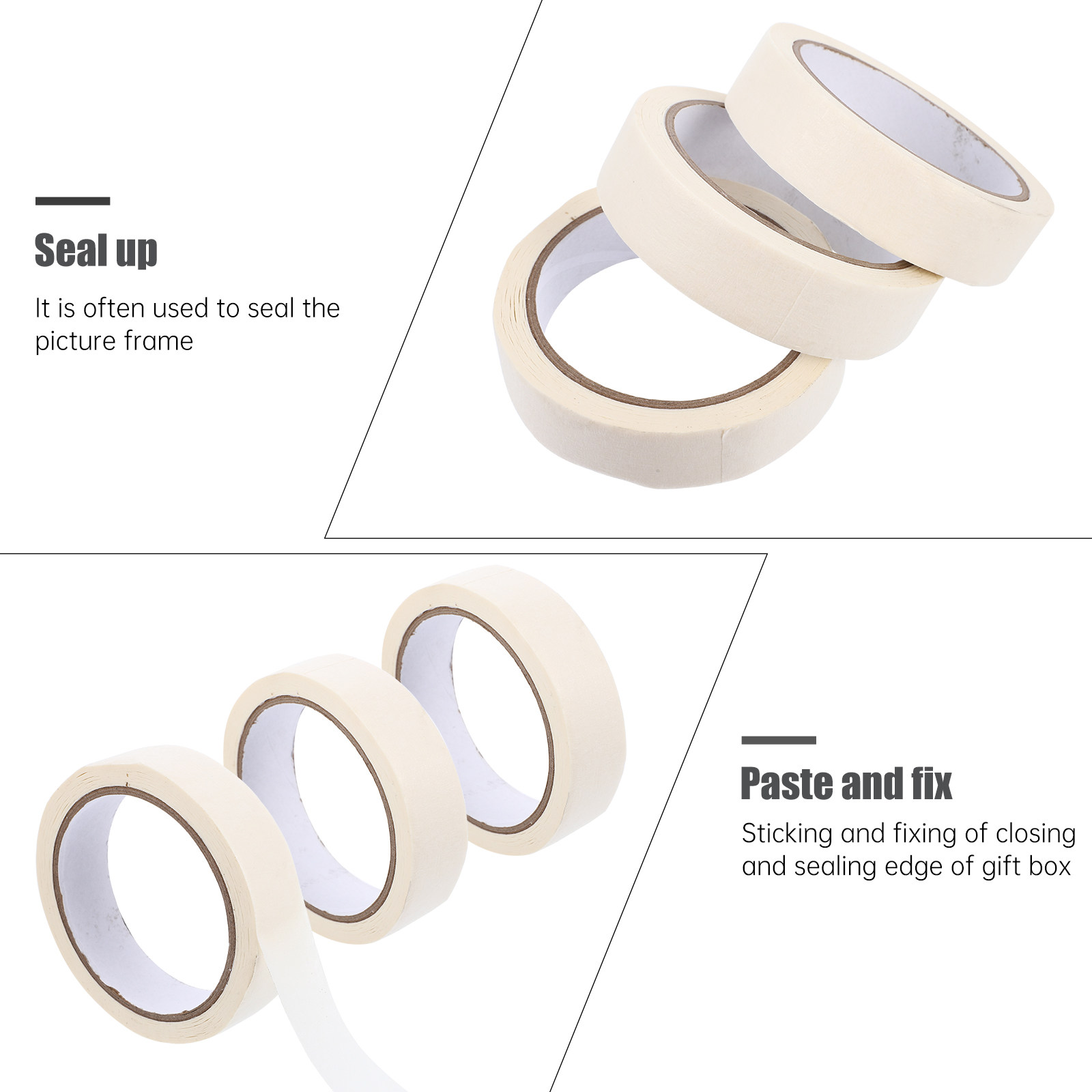 3Pcs Premium Paper Masking Tap - Woodworking Teacher recensione e prezzo