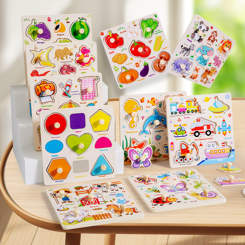 Montessori Wooden Puzzles Toys - Woodworking Jigsaw recensione e prezzo