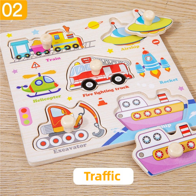 Montessori Wooden Puzzles Toys - Woodworking Jigsaw recensione e prezzo