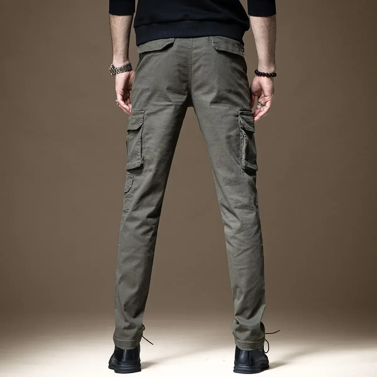 Trousers Man Black Slim Cargo  - Woodworking Brand recensione e prezzo