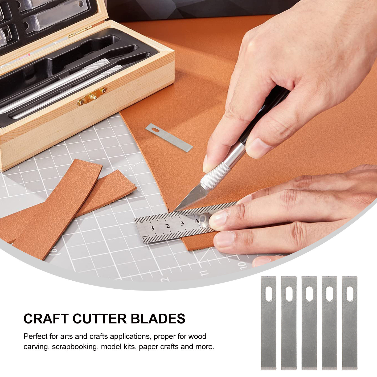 50Pcs Replacement Craft Blades - Woodworking Crafts recensione e prezzo