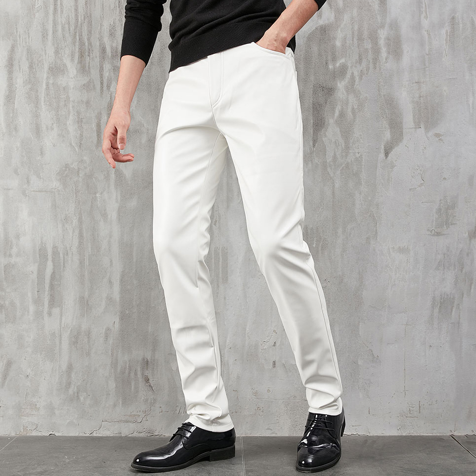 Men's Leather Pants Skinny Fit - Woodworking Brand recensione e prezzo