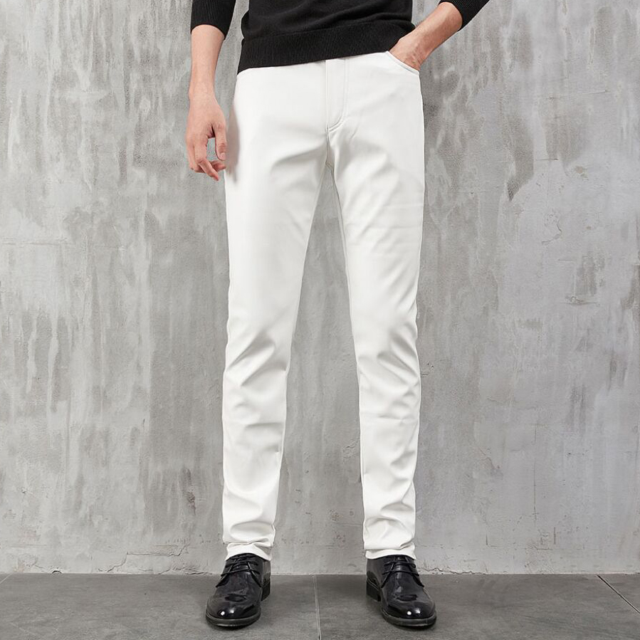 Men's Leather Pants Skinny Fit - Woodworking Brand recensione e prezzo