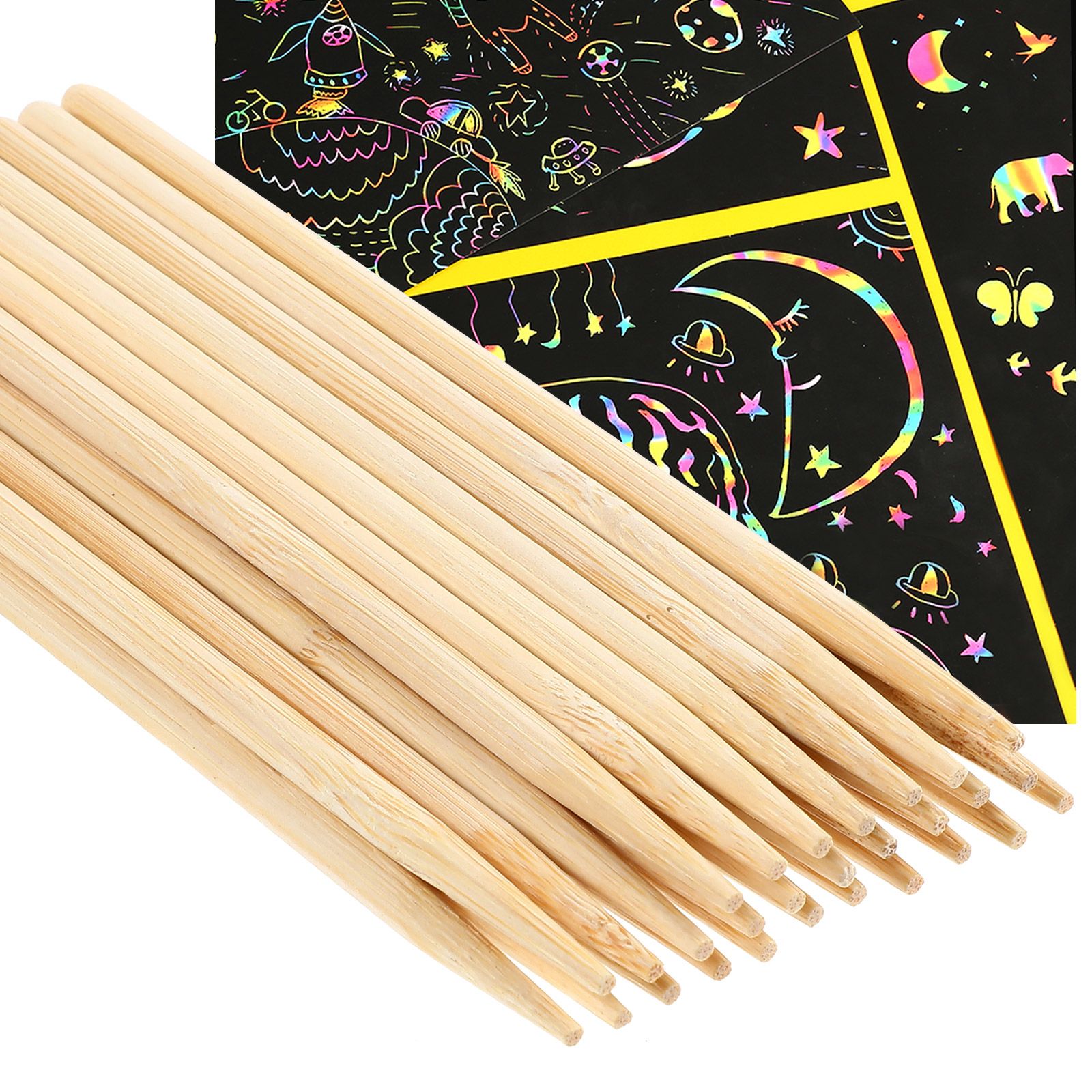 30pcs Scratch Bamboo Pens Wax  - Woodworking Crafts recensione e prezzo