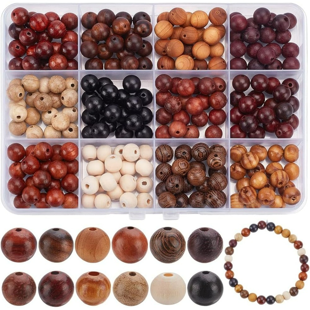 240Pcs 12 Colors Wood Round Be - Woodworking Crafts recensione e prezzo