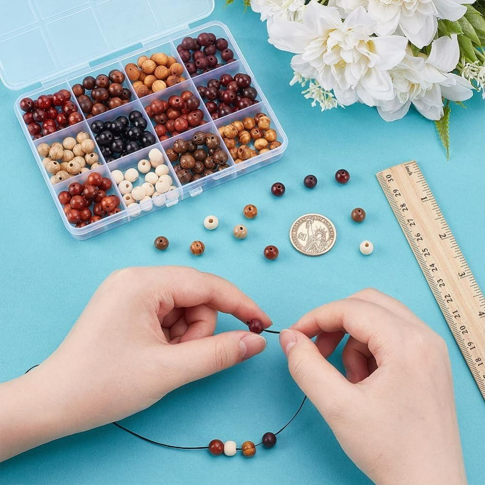 240Pcs 12 Colors Wood Round Be - Woodworking Crafts recensione e prezzo