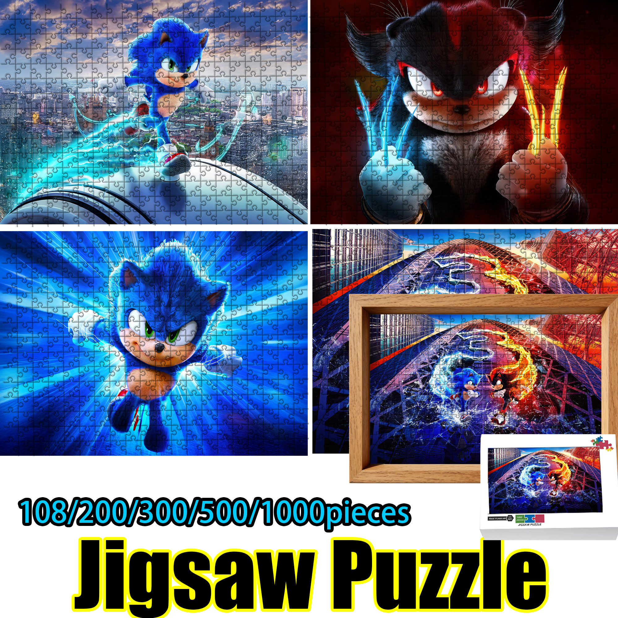 Sonic the Hedgehog Jigsaw Puzz - Woodworking Jigsaw recensione e prezzo