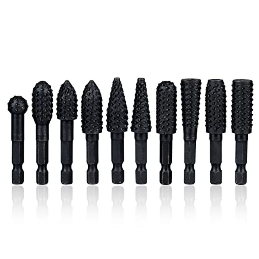10 Pieces Rotary Burr Rasp Set - Woodworking Drill recensione e prezzo