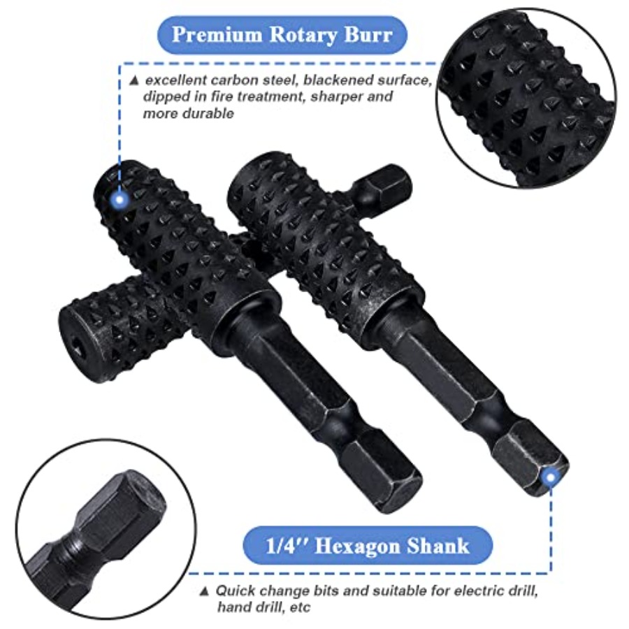 10 Pieces Rotary Burr Rasp Set - Woodworking Drill recensione e prezzo