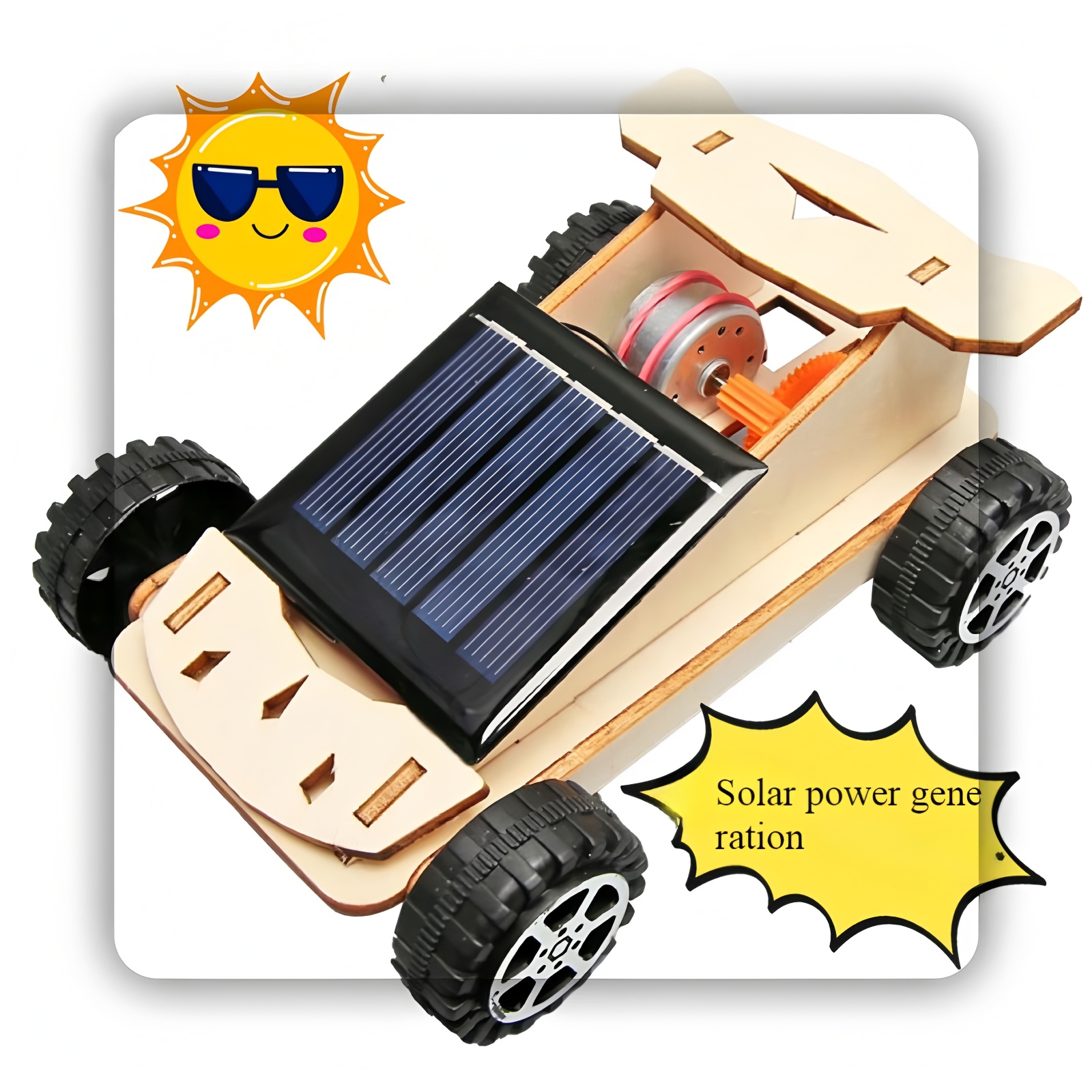 Solar-powered cars, children's - Woodworking Jigsaw recensione e prezzo