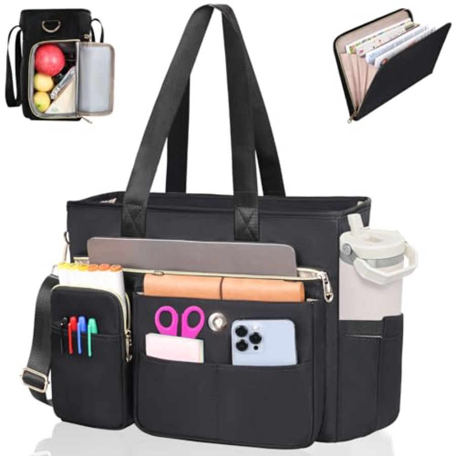 Women Teacher Tote Bag 2Pcs, ' - Woodworking Teacher recensione e prezzo