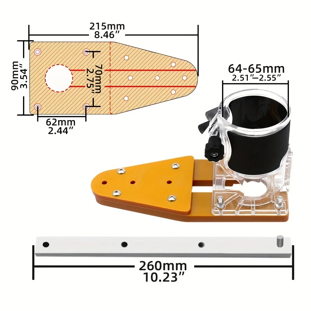 Circle Cutting Jig for Makita  - Woodworking Jointer recensione e prezzo