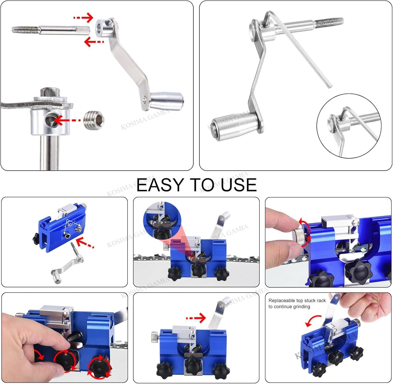 Portable Manual Chain Saw Blad - Woodworking Jigsaw recensione e prezzo