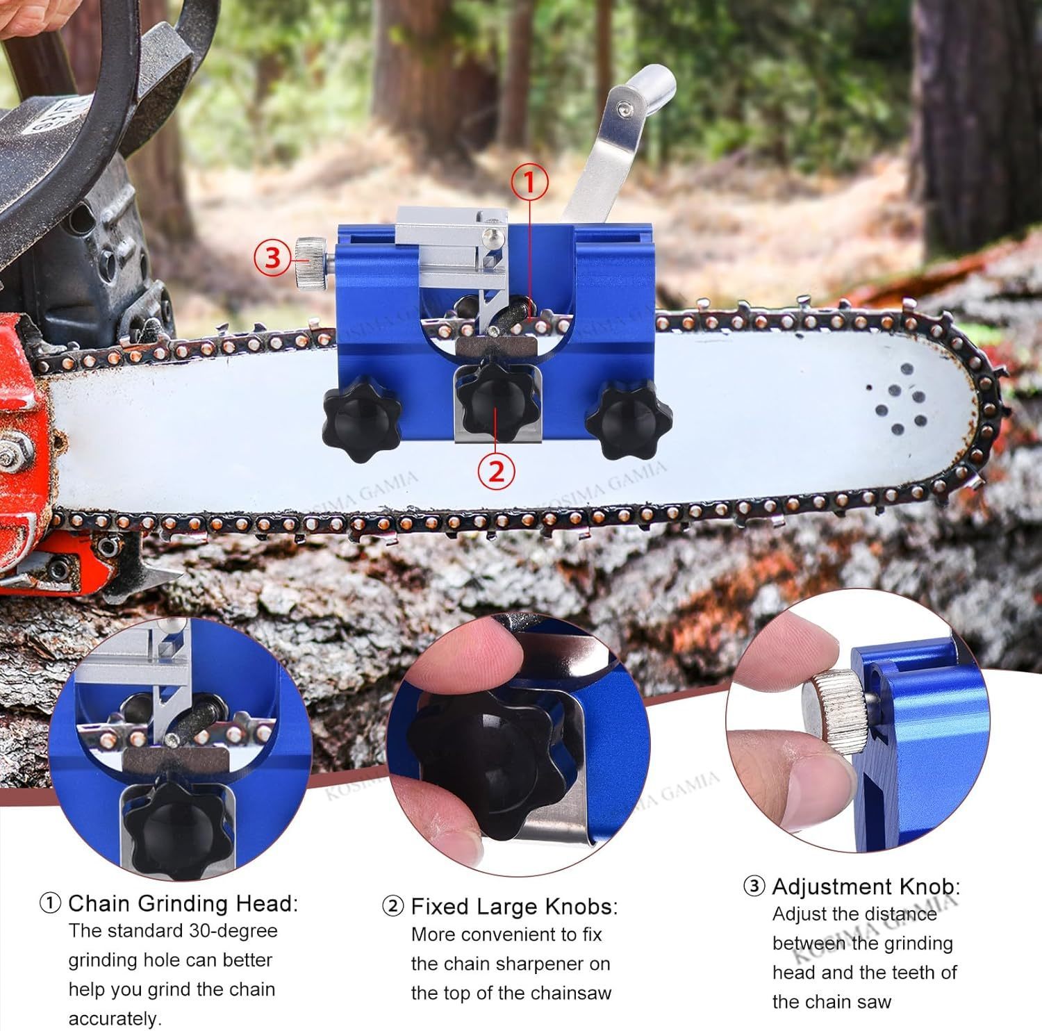 Portable Manual Chain Saw Blad - Woodworking Jigsaw recensione e prezzo