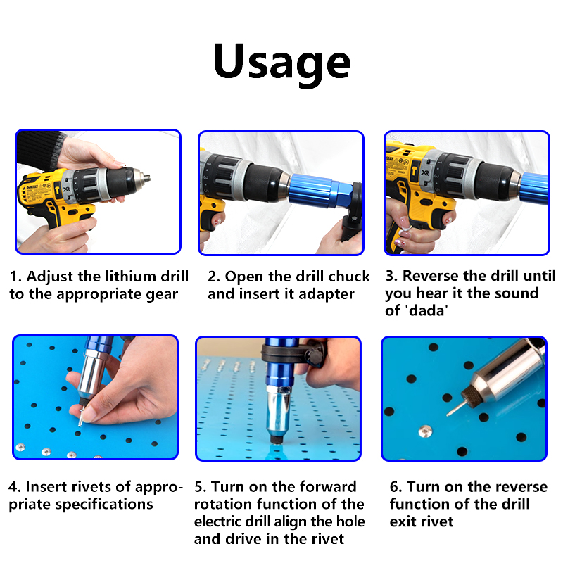 Electric Aluminum Alloy Rivet  - Woodworking Videos recensione e prezzo