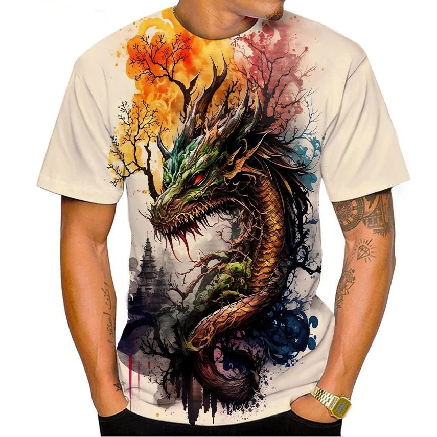 Summer New Men's Top 3D Printe - Woodworking Brand recensione e prezzo