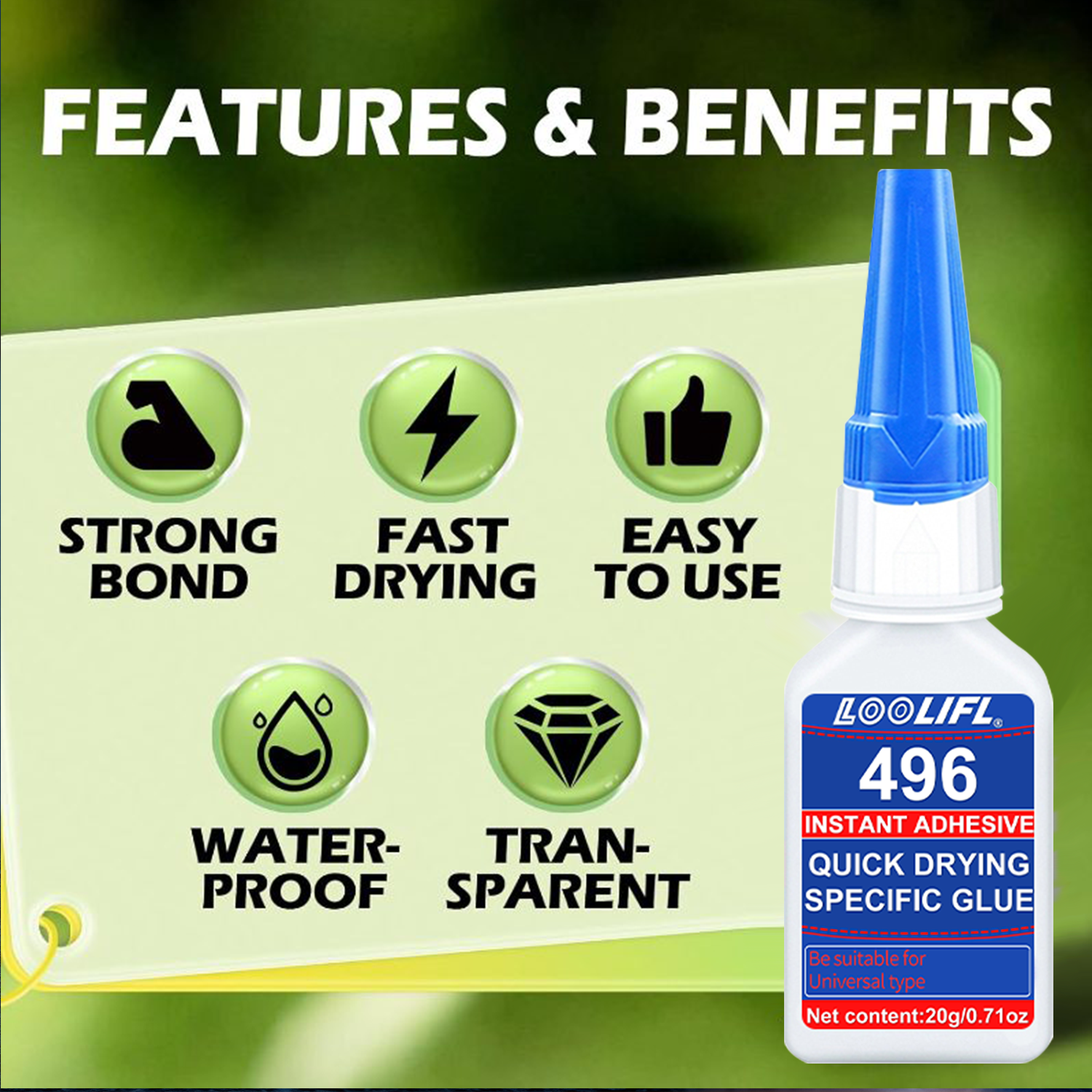 496 Multi-Purpose Super Glue C - Woodworking Tool recensione e prezzo