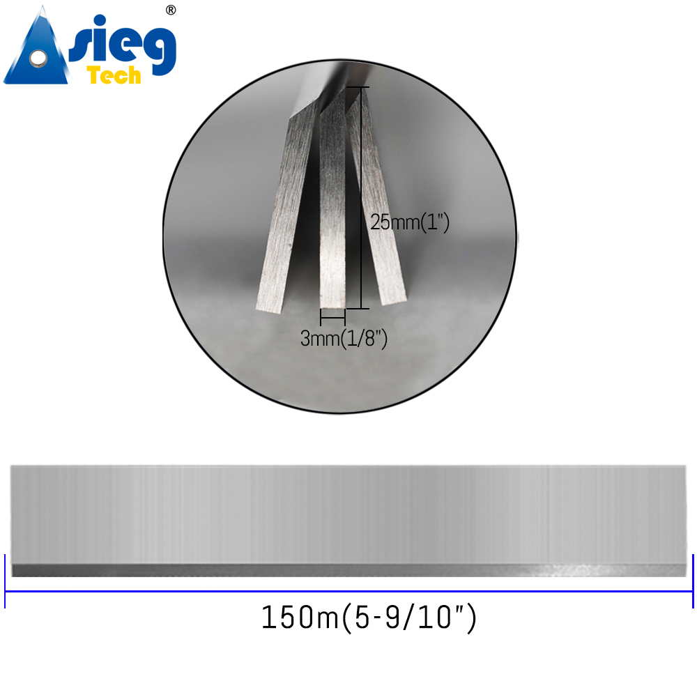 150×25×3mm HSS 3pcs planer bla - Woodworking Jointer recensione e prezzo