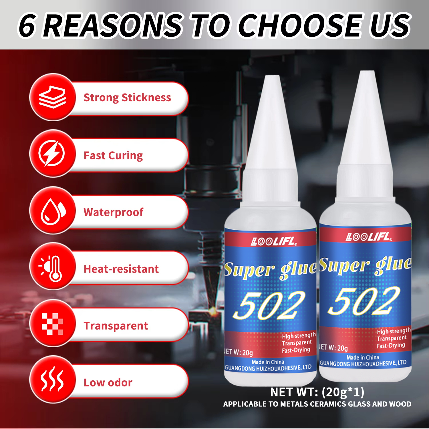 LOOLIFL 1-7pcs 502 Super Glue  - Woodworking Tool recensione e prezzo