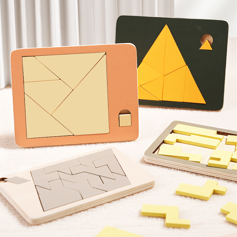 Wooden Geometric Puzzles Chall - Woodworking Jigsaw recensione e prezzo