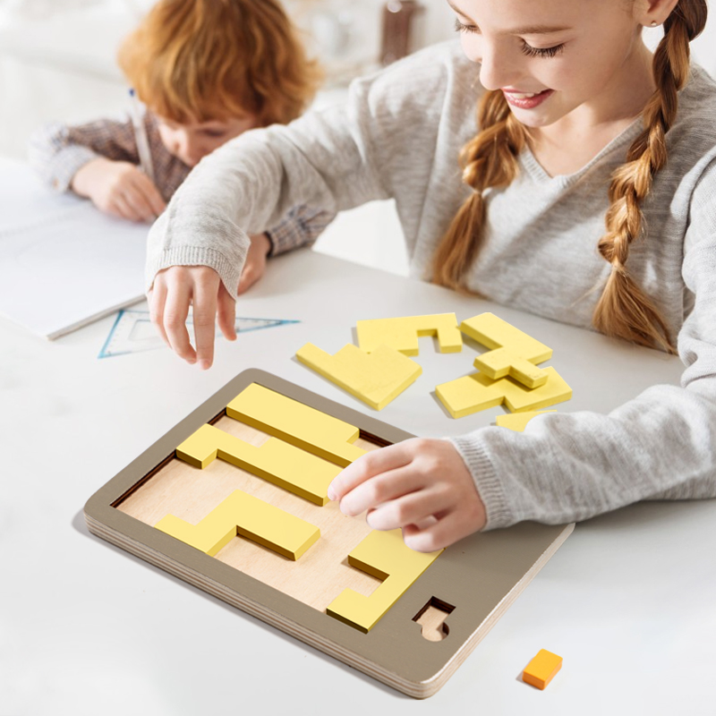 Wooden Geometric Puzzles Chall - Woodworking Jigsaw recensione e prezzo