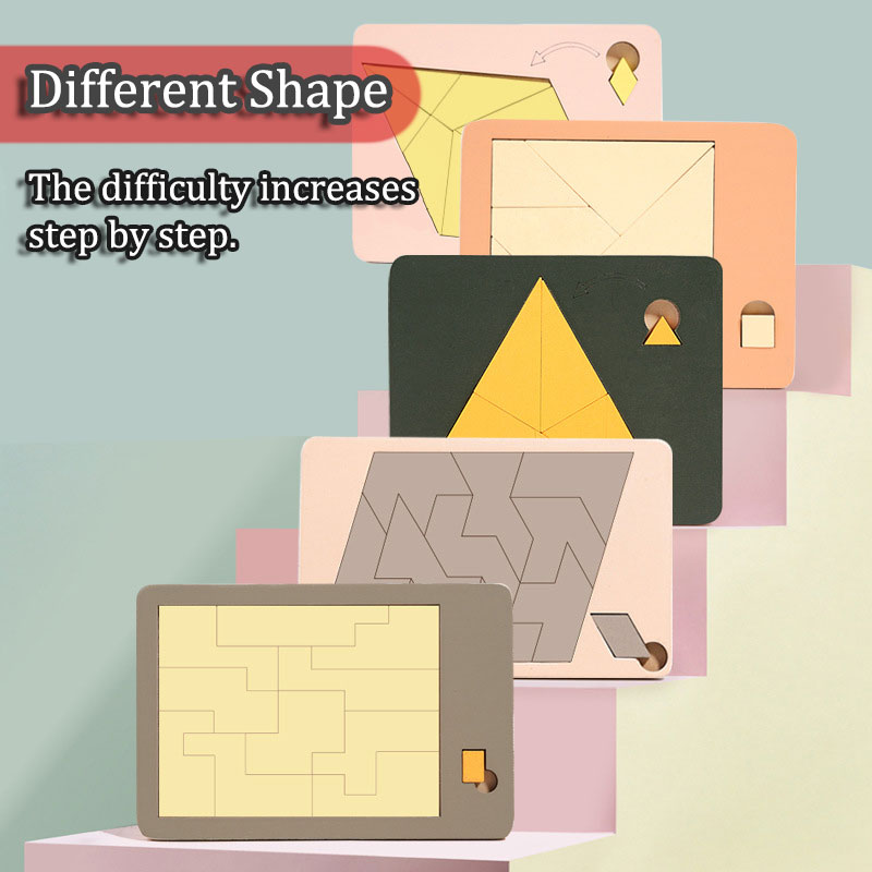 Wooden Geometric Puzzles Chall - Woodworking Jigsaw recensione e prezzo