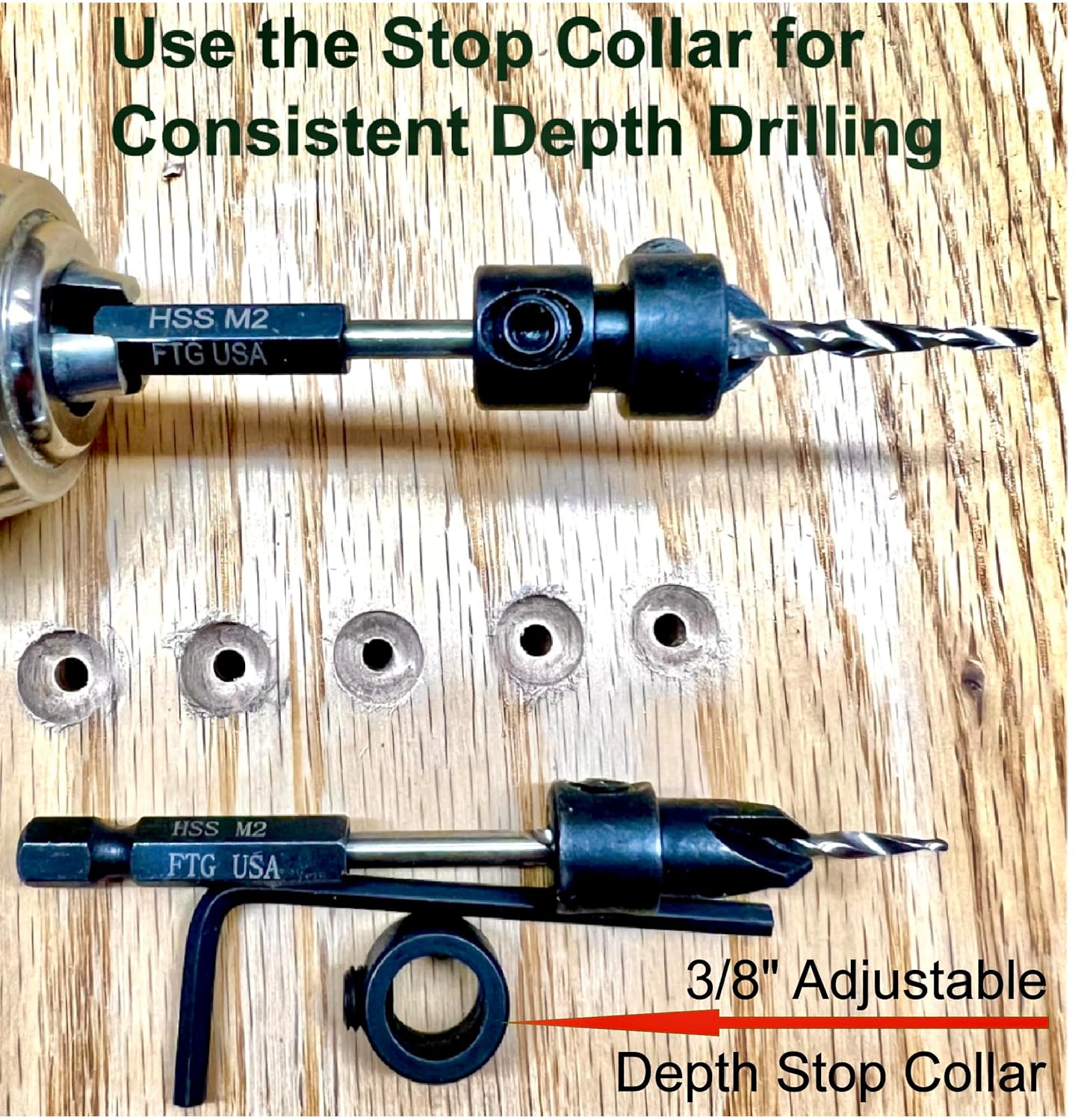 Adjustable Wood Countersink Dr - Woodworking Drill recensione e prezzo